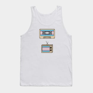 Discreet Pride Transgender Flag Tank Top